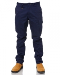 Bisley Stretch Cotton Drill Cargo Pants - Navy