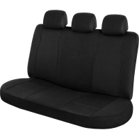 SCA Jacquard Seat Covers - Black Adjustable Headrests Rear Seat