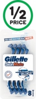 Gillette Skinmate Disposable Razor Pk 8