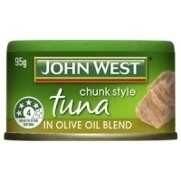 John West Healthy Tasty Chunk Style Tuna in Olive Oil Blend Canned Food 95g