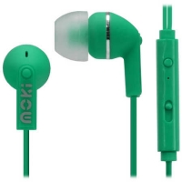 Moki Noise Isolation with Microphone Earbuds & Control - Green