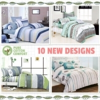 2021 New All Size Bed Doona Quilt Duvet Cover Set 100% Cotton Premium Bedding