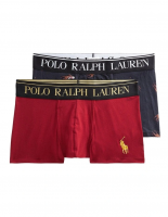 Polo Ralph Lauren Holiday Bear Classic Gift Box Trunks Red/Black 2 Pack