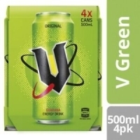 V Energy Drink Can 4pk