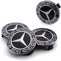 $38.86 - 9PCS for Benz Wheel Center Cap, 75mm Center Hub Caps for Mercedes Benz (Black) - 