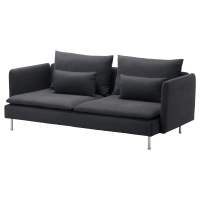 SÖDERHAMN 3-seat sofa, Samsta dark grey