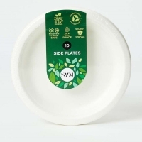 [CLEARANCE] SYM Plant Based Side Plates Natural 17.5 cm
