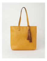 Piper Michigan Yellow Zip Top Tote Bag