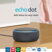 Echo Dot (3rd Gen) – Smart speaker with Alexa - Charcoal Fabric